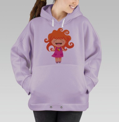  Рыжеволосая хохотушка, Hoodie Oversize Fiolet
